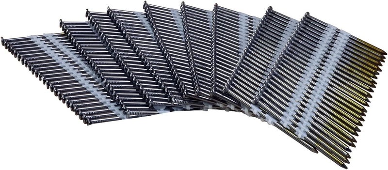 NuMax 21° .131" x 3" Plastic Collated Bright Framing Nails – Smooth Shank – Full Round Head – 500 Count – Durable Nails for Framing, Decking & Subfloors – FRN.131-3B500 - Image 4